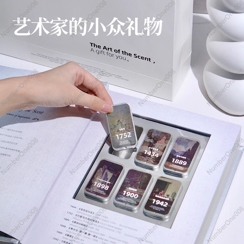 Конструкция запаха картина маслом бальзам подарочная коробка креативная