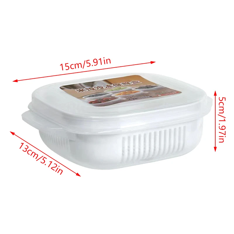 Пищевая пластиковая коробка для хранения продуктов питания порционная