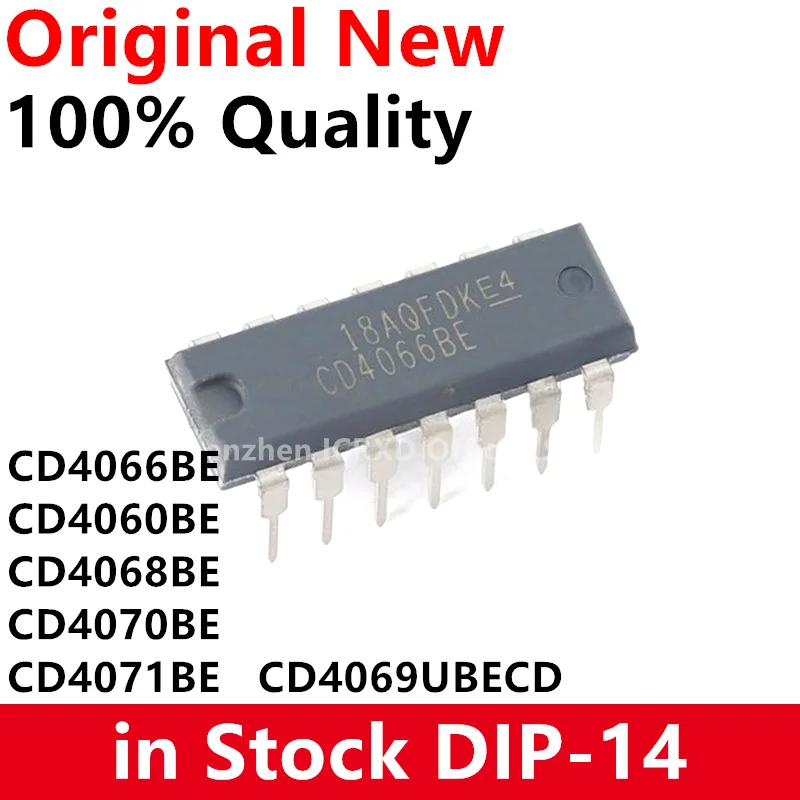 10 шт. CD4066BE CD4066 DIP-14 CD4060BE CD4060 CD4068BE CD4068 CD4069UBE CD4069BE CD4069 CD4070BE CD4070 CD4071BE CD4071 DIP16