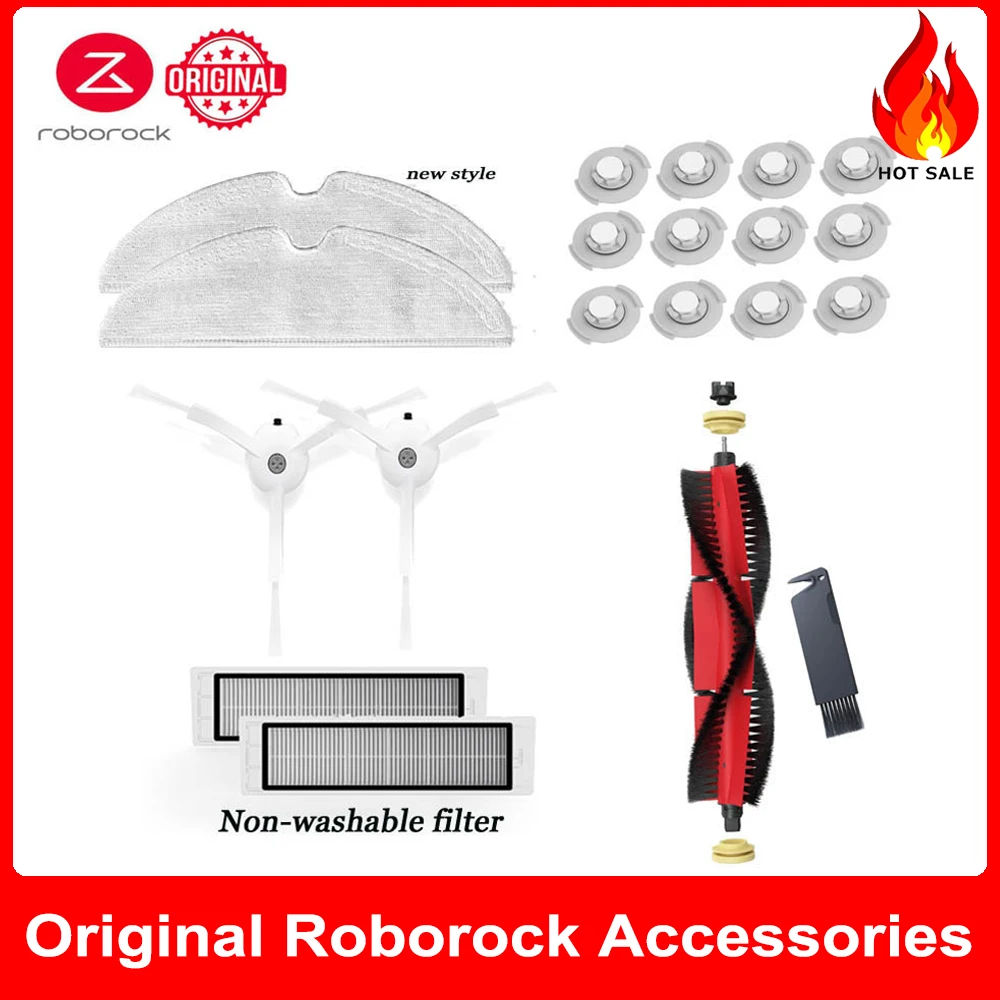 

Original Mi Roborock Accessories HEPA Filter Detachable Main Brush Mop Side brush for S50 S51 S55 S6 E25 E35 Robot Vacuum Parts