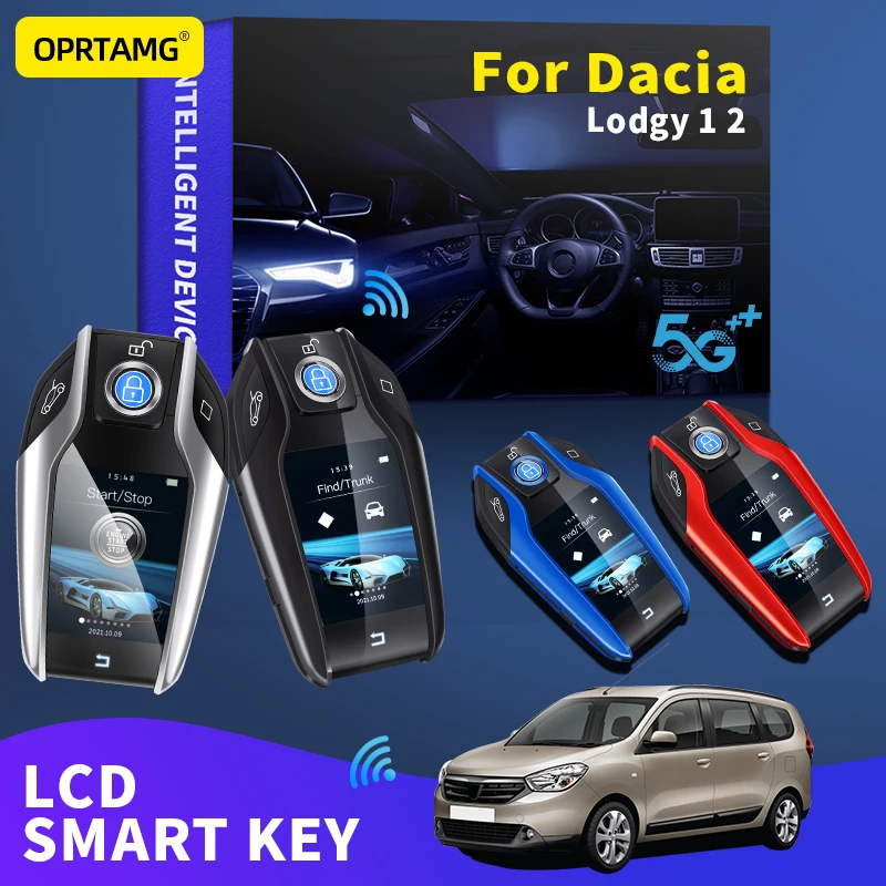 

OPRTAMG Modified LCD Screen Smart Car Key For Dacia Lodgy 1 2 1996 1997 1998 1999 2000 2001 2002 2003 2006 2011 2012 2013 2021