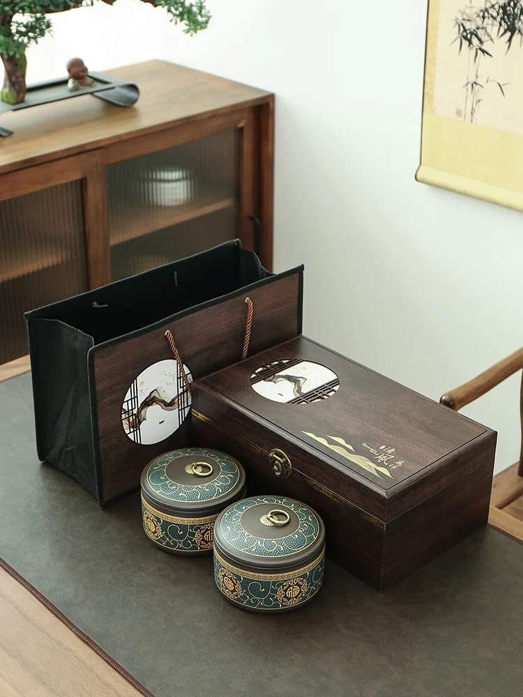 National Fashion Purple Sand Tea Caddy Empty Can High-End Exquisite Storage Half a Catty Package Box |