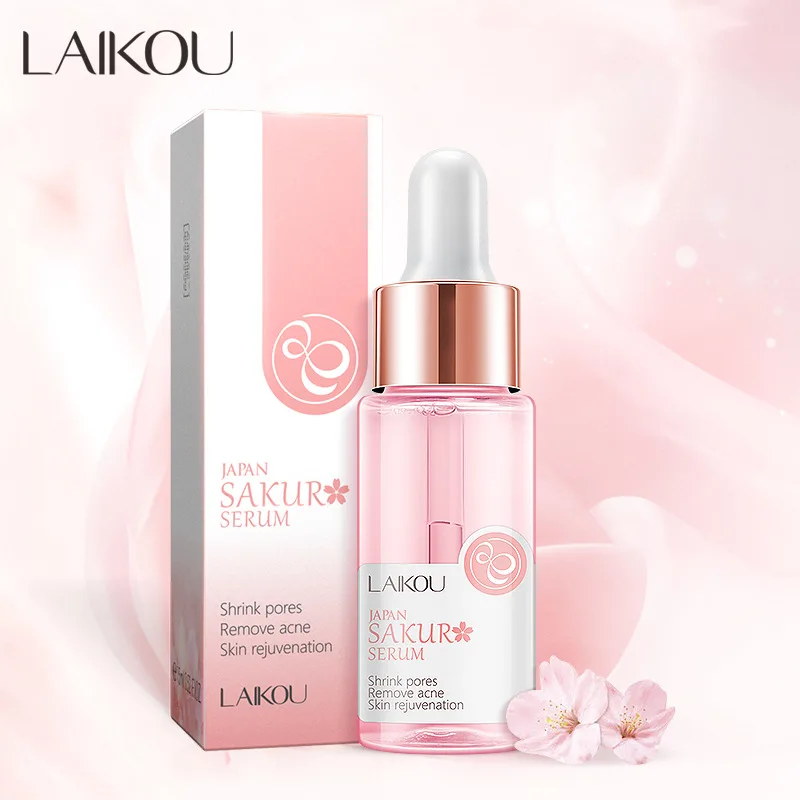 

LAIKOU 17ML Japan Sakura Serum Nourish Essense Oil Control Brightening Rejuvenation Skin Whitening Serum Skin Care Facecare