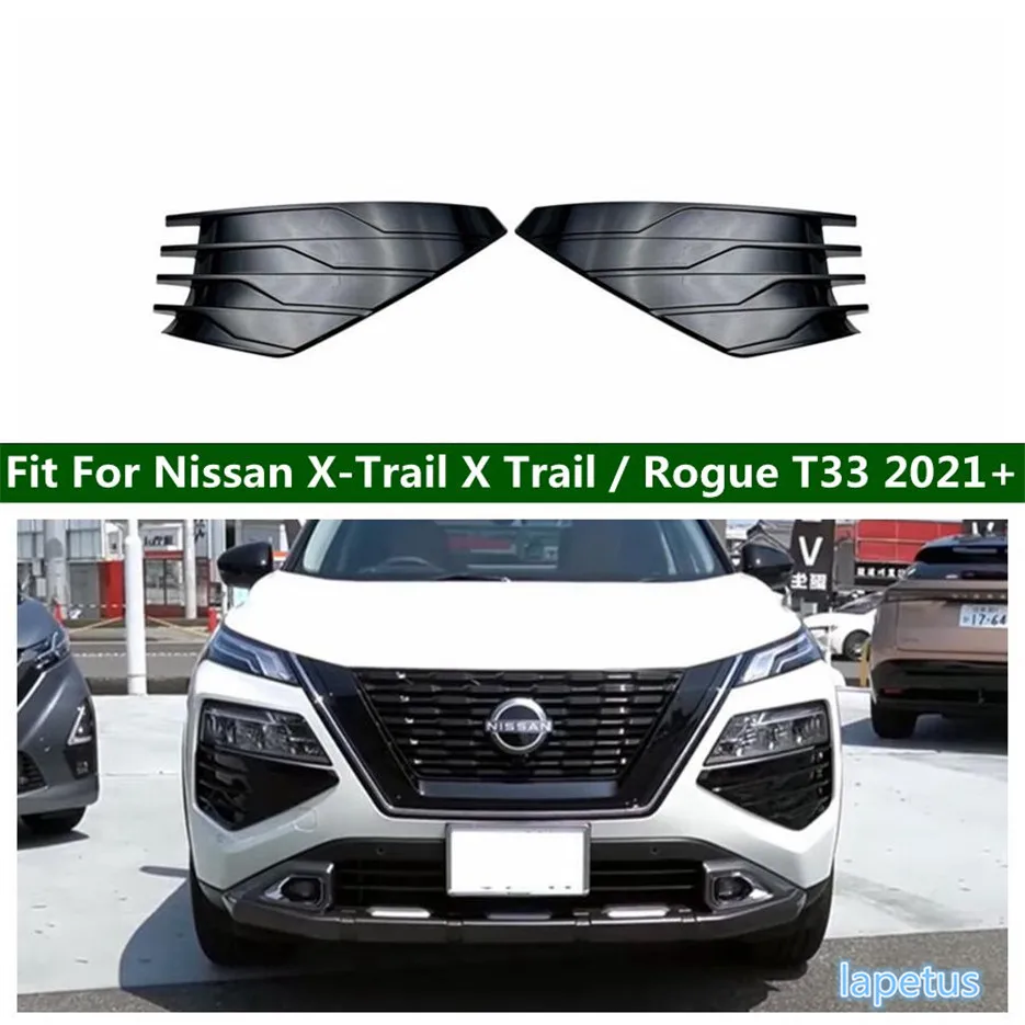 

Front Center Bumper Grille Grill Mesh Stripes Panel Cover Trim For Nissan X-Trail X Trail / Rogue T33 2021 - 2023 Accessories