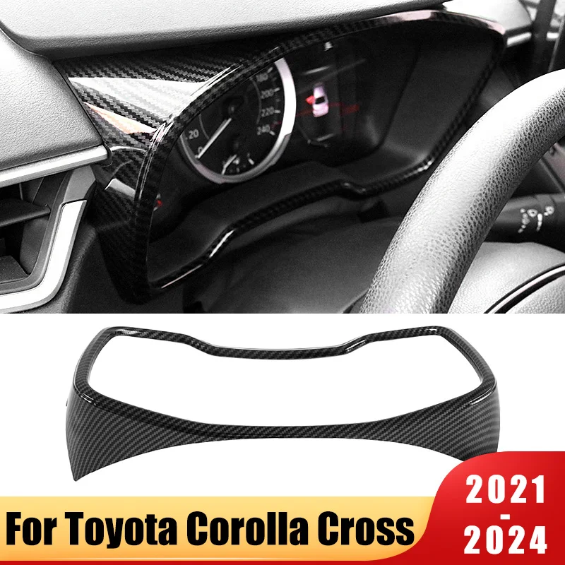 

For Toyota Corolla Cross XG10 2021 2022 2023 2024 Car Interior Dashboard Instrument Panel Frame Cover Trim Sticker Accessories