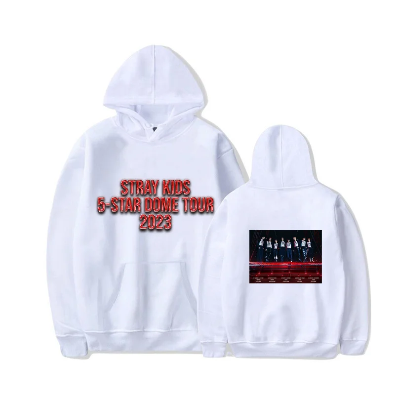 

Stray kids 5-star Dome Tour 2023 Hoodies Straykids Hoodie Sweatshirts Kpop Support Hoodies for Men Women
