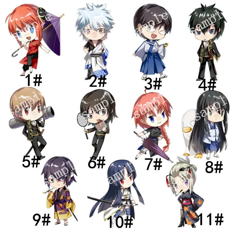 

Gintama Brooch Cute Acrylic Lapel Pin Anime Cartoon Badge Icons On The Backpack Accessories Gift