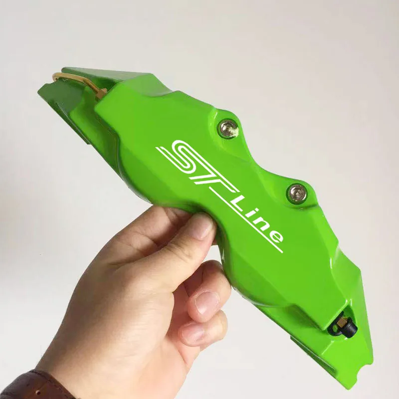 

KUNBABY 4 или 2 шт. ABS пластиковый дисковый тормозной суппорт крышки белый ST линия логотип Размер L/M/S для Ford автостайлинг