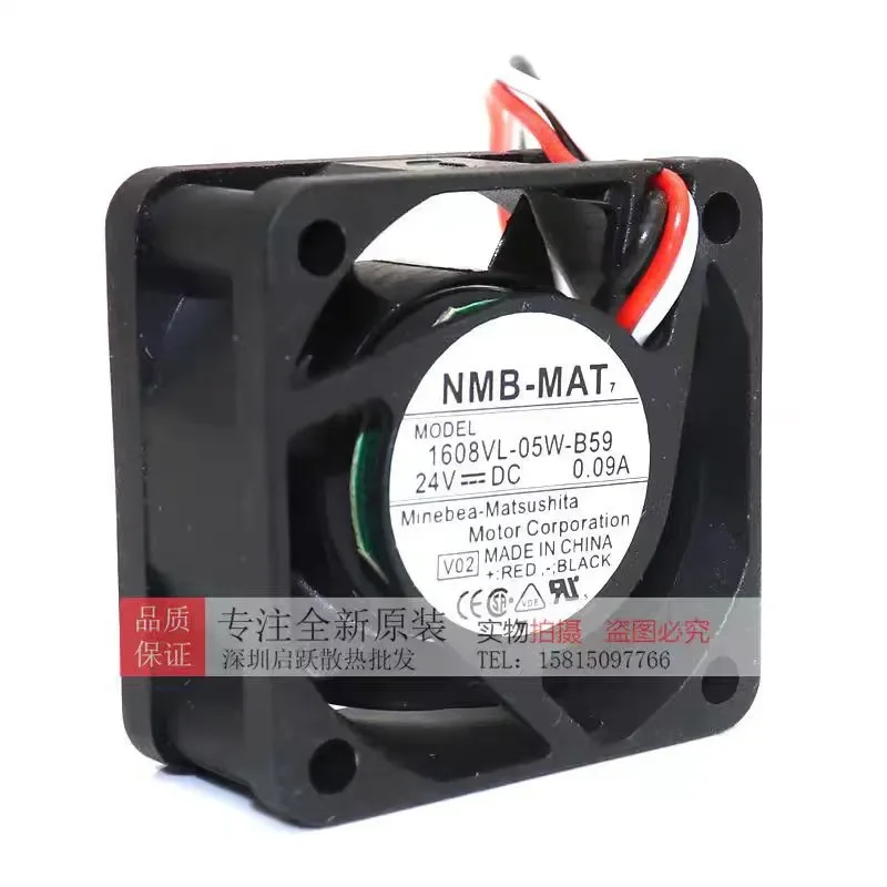 Фото Оригинальный вентилятор NMB 1608VL-05W-B59 для Fanuc A90L-0001-0528 # 70 4020 24В Вентилятор охлаждения №3