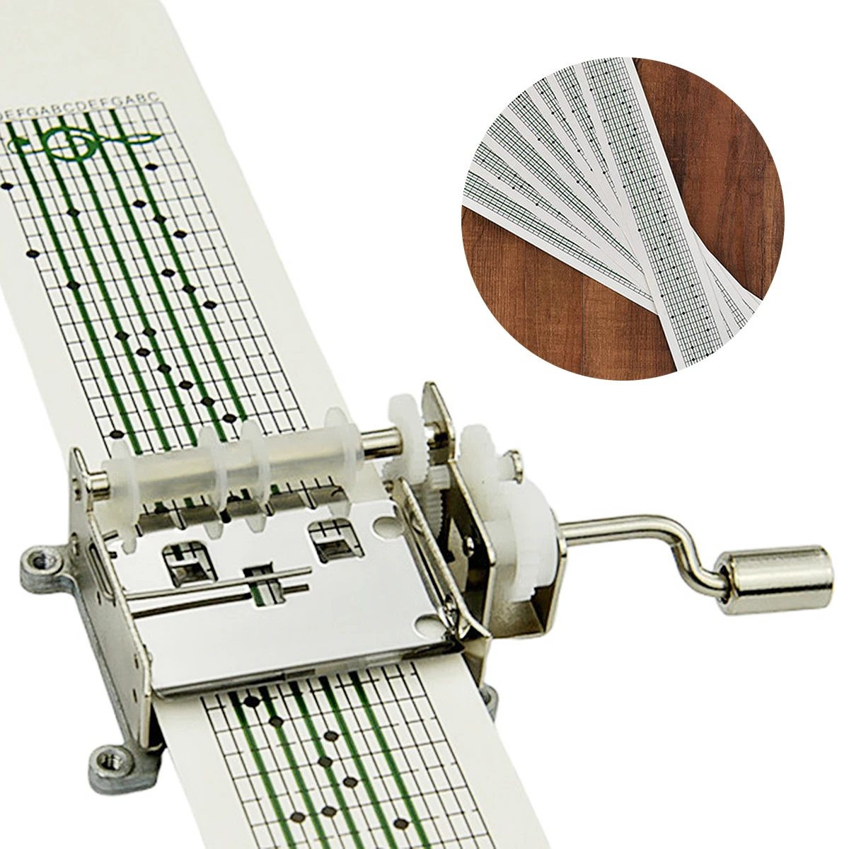 

Механизм музыкальной шкатулки с лентами