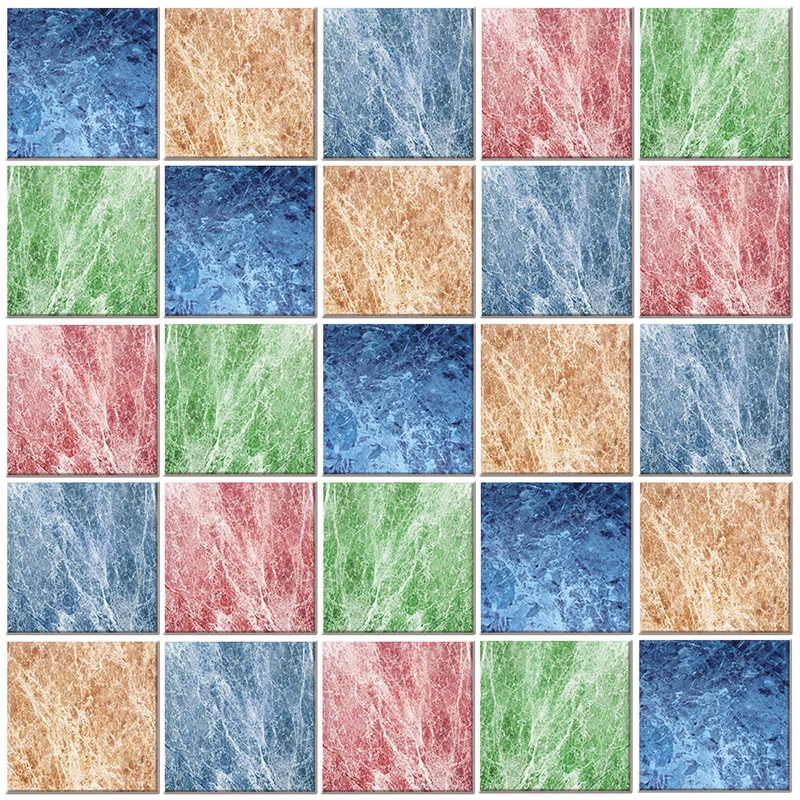 10pcsset black and white mosaic tile stickers kitchen bathroom sink waist line decoration crystal dura film beauty stickers free global shipping