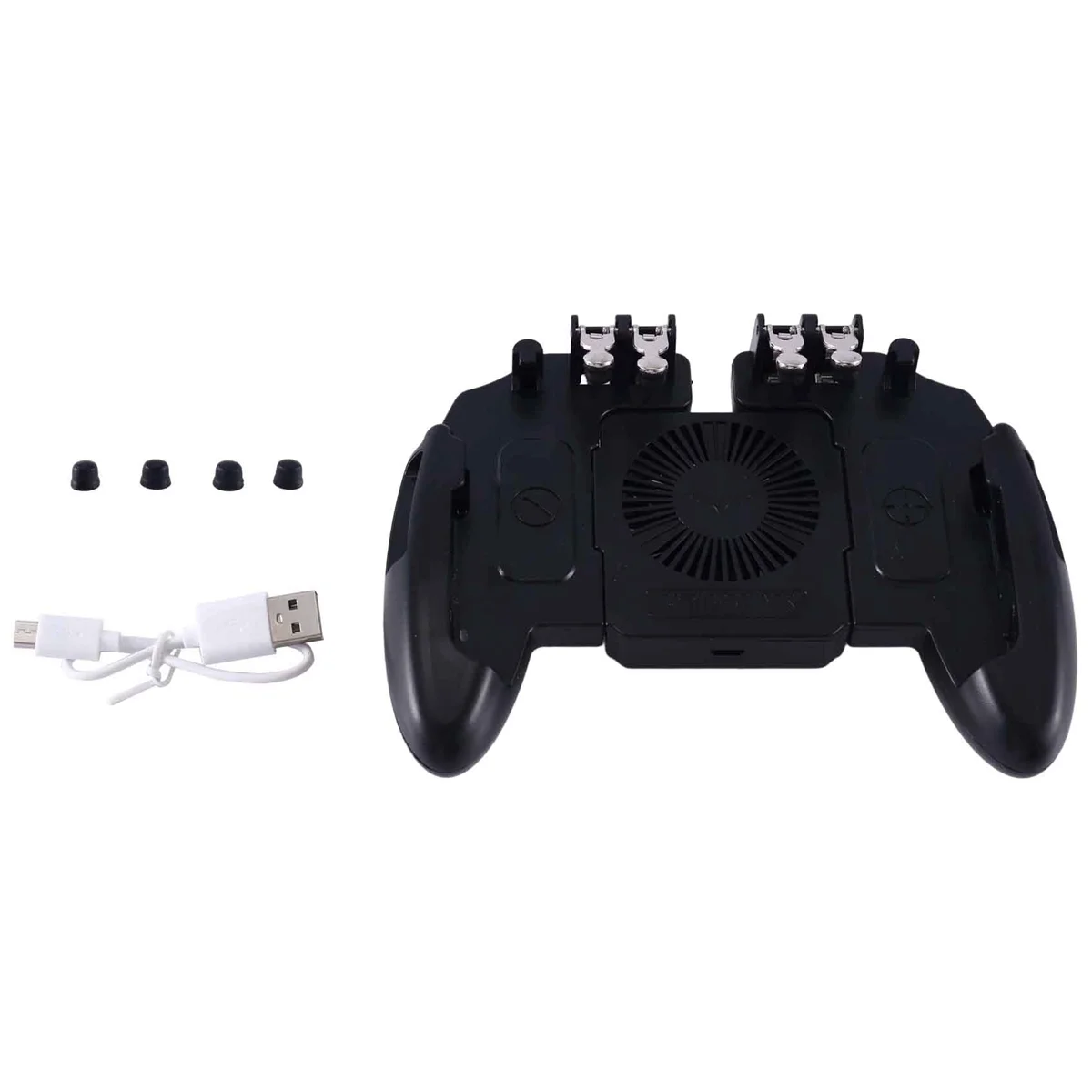 

M11 6 Finger Operating Gamepad PUBG Mobile Joystick Controller Turnover Button Gamepad with Cooling Fan