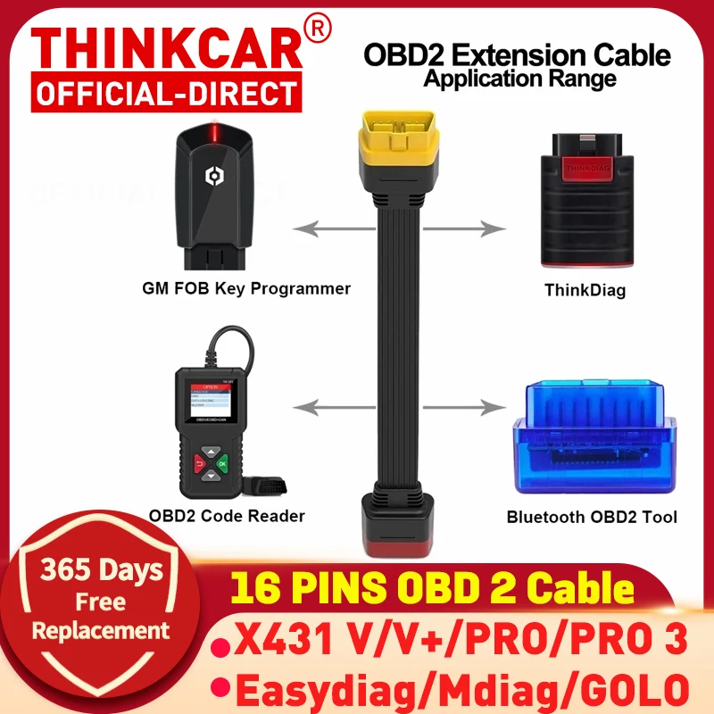 Universal OBDII 16Pin Extension Cable Vehicle Automobiles OBD2 male to Female Extend OBD Car Diagnostic Cable