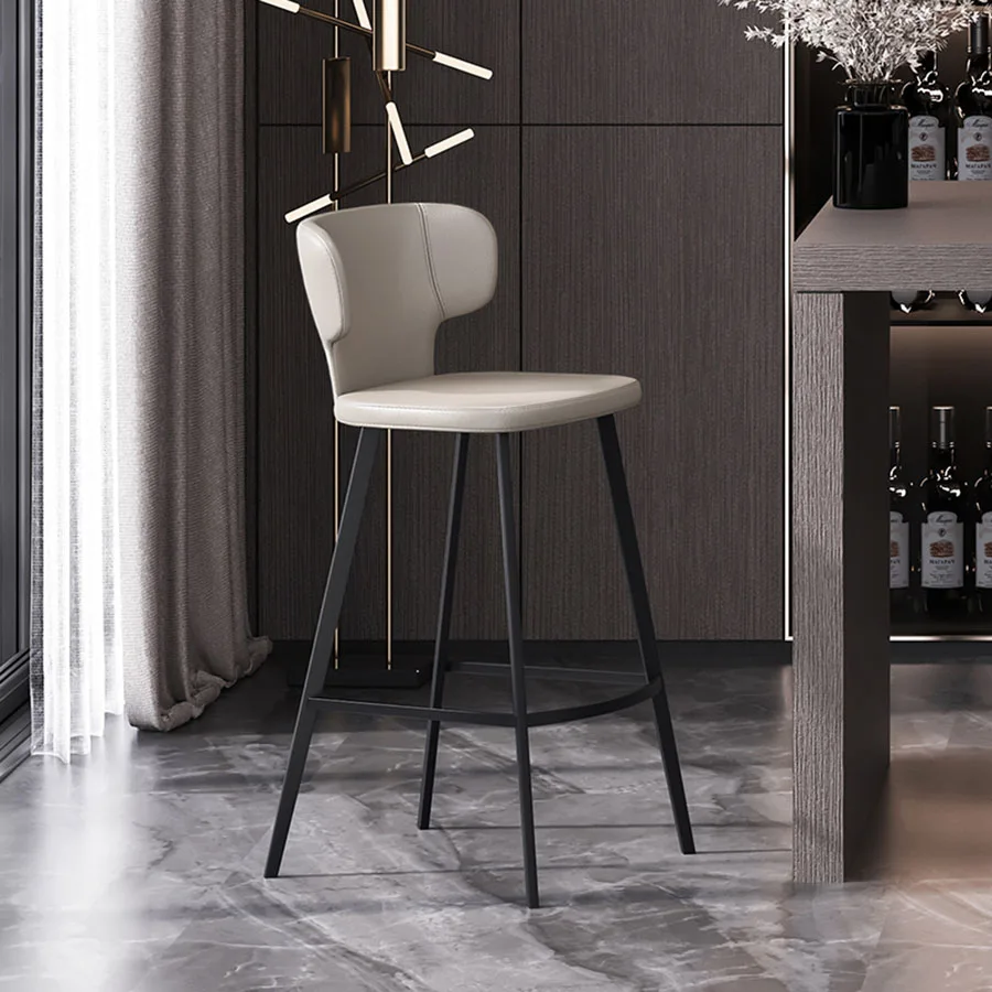 

Industrial Style Bar Chairs Rest Upholstery Commercial Mordern High Back Waterproof Seat Cover Stool Balcony Stuhl Bar Furniture