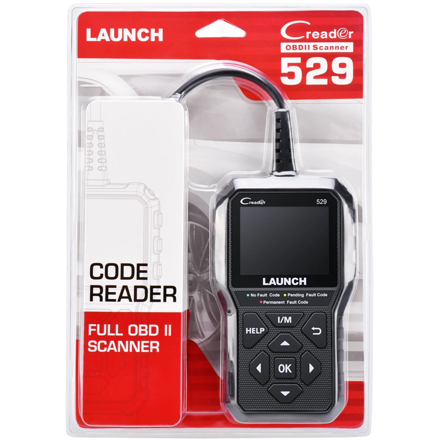 

LAUNCH Creader 529 OBD2 сканер считыватель кодов CR529 автомобильный диагностический инструмент OBDII считыватель кодов неисправностей считывание OBD2 сканирующий инструмент