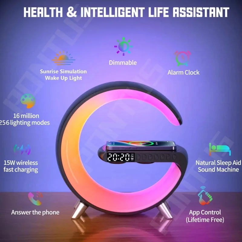 Bluetooth With App Control Rgb Desk Lamp Charging 15w Led At