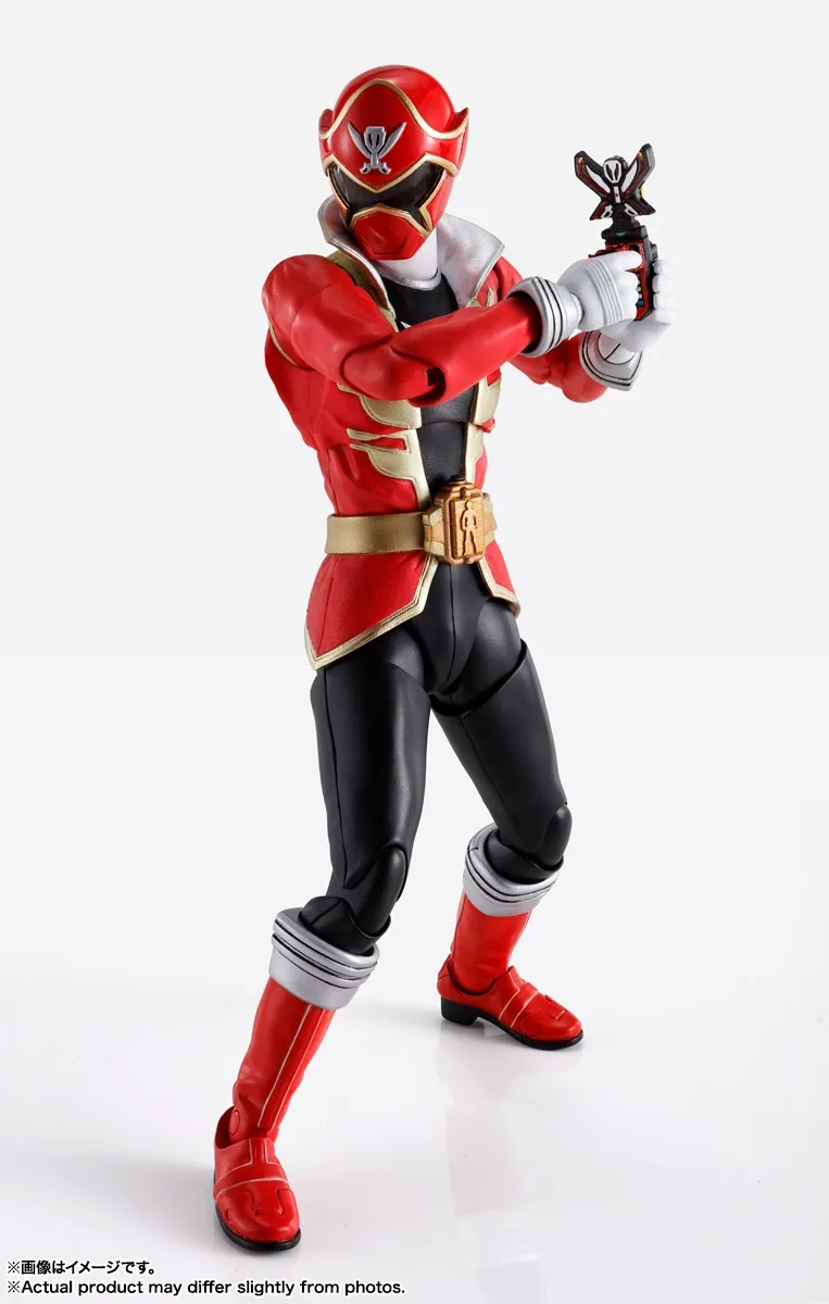 Фото Фигурки героев BANDAI SHF Shinkocchou Seihou Gokai Red, фигурки моделей S.H. Фигурок, активные игрушки, новые оригинальные фигурки №4