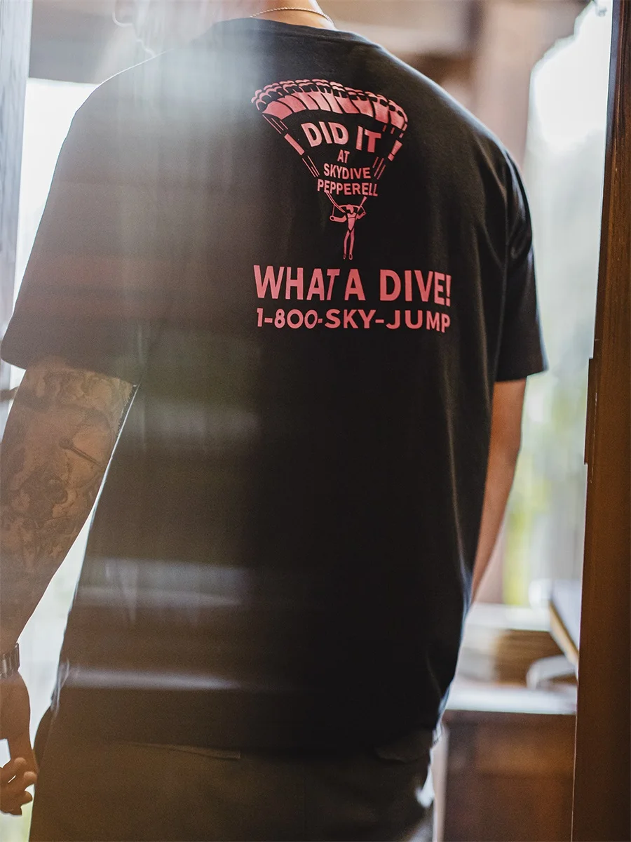 Футболка-карго с коротким рукавом и круглым вырезом