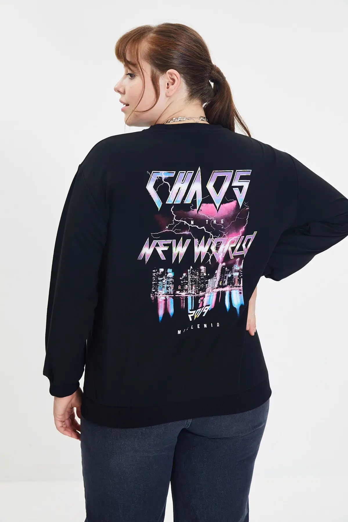 

Женская толстовка, черные вязаные облегающие толстовки, модные всесезонные новые дизайнерские пуловеры, флисовые толстовки