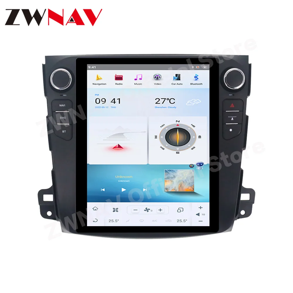 Мультимедиа Qualcomm Android Auto для Mitsubishi Outlander 2006 2007 2008 2009 2010-2012 GPS Navi автомобильный