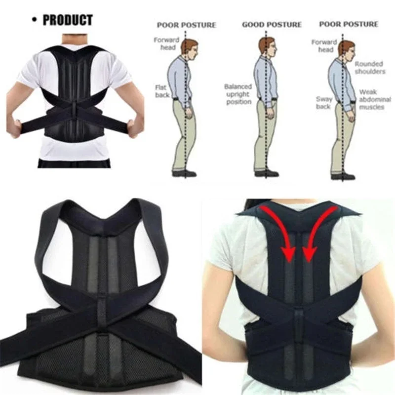 Back Brace Posture Corrector Belt for WomenMen,Back Braces for Upper and Lower Back Pain Relief and Fully Back Support