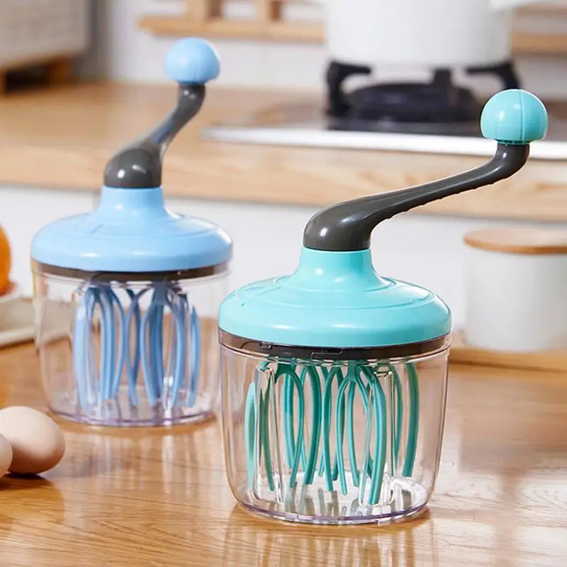 

Manual Egg Beater Semi-automatic Cream Whisk Egg Beater Household Multifunctional Cake Egg Hand Mixer Hand-cranked Kitchen Tool