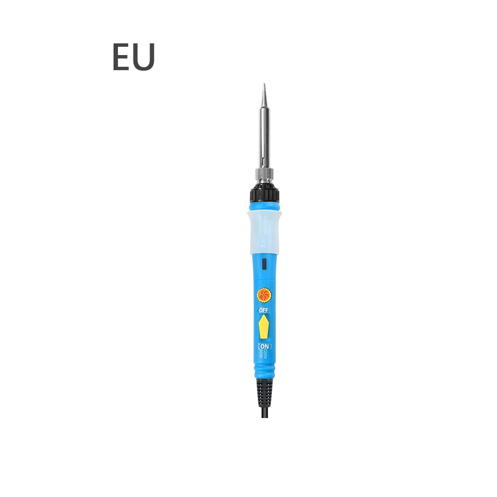 

LCD Soldering Iron Kit Electric Welding Tool Adjustable Temperature Portable Fast Heating Solder Tips with Indicator