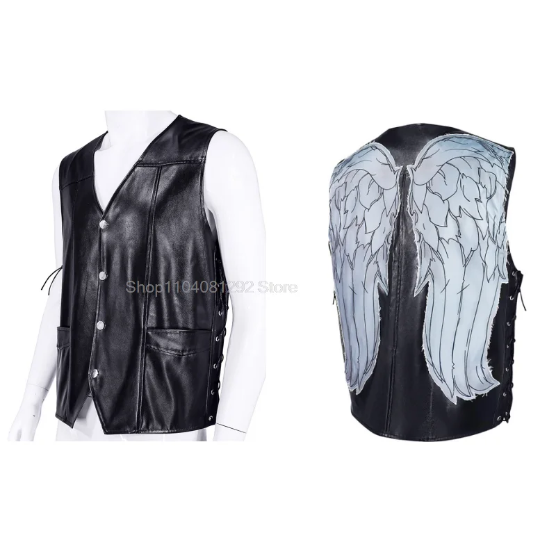 Дрил Диксон Косплей Жилет ТВ Ходячие мертвецы Фантазия Мужской костюм Ролевая