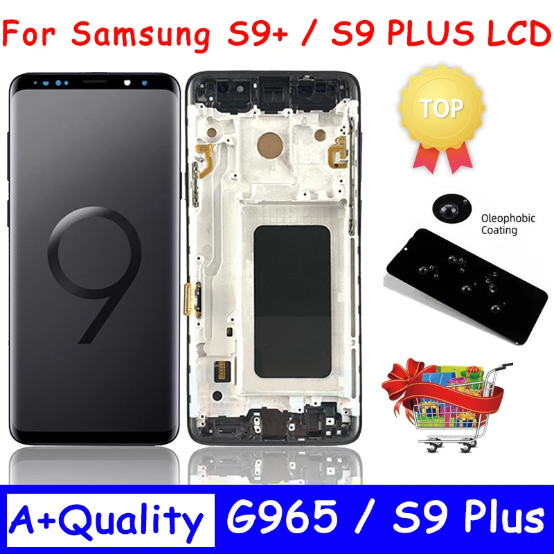 Высококачественный сенсорный ЖК-экран AAA + 6 1 для Samsung Galaxy S9 PLUS G965A G965U G965F