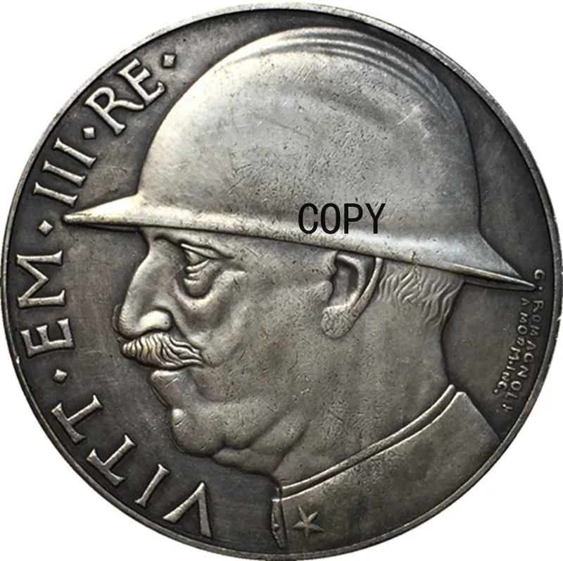 

1928 итальянские монеты 20 лир, серебряное покрытие из чистой меди, коллекция античных серебряных долларов, копии монет