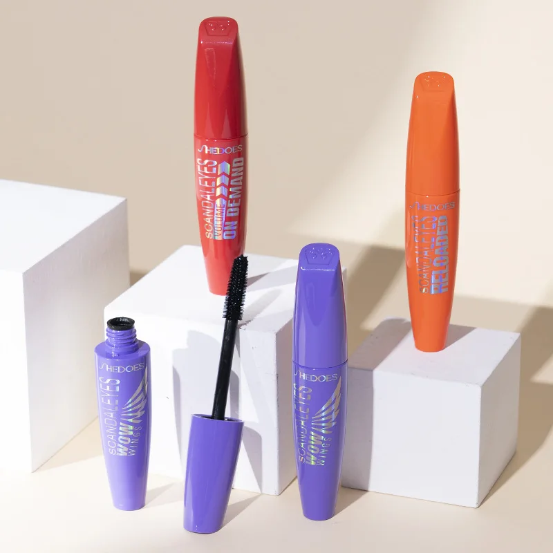 

1 Pc 4D Silk Fiber Eyelashes Lengthening Mascara Waterproof Long Lasting Lash Black Eyelashes Extension Make Up 3D Mascara