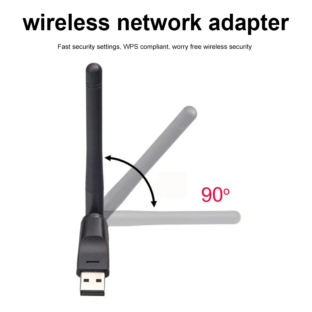 

Приемник Wi-Fi, 150 Мбит/с, 2,4 ГГц, 802.11n/g/b