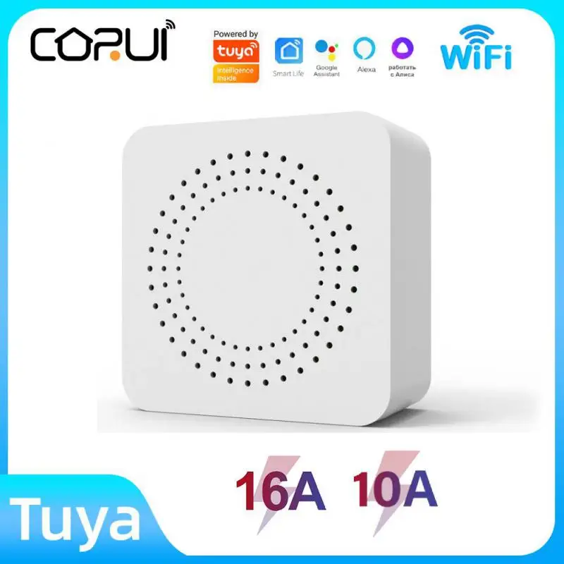 

Смарт-выключатель CORUI Tuya с Wi-Fi, 10/16 А