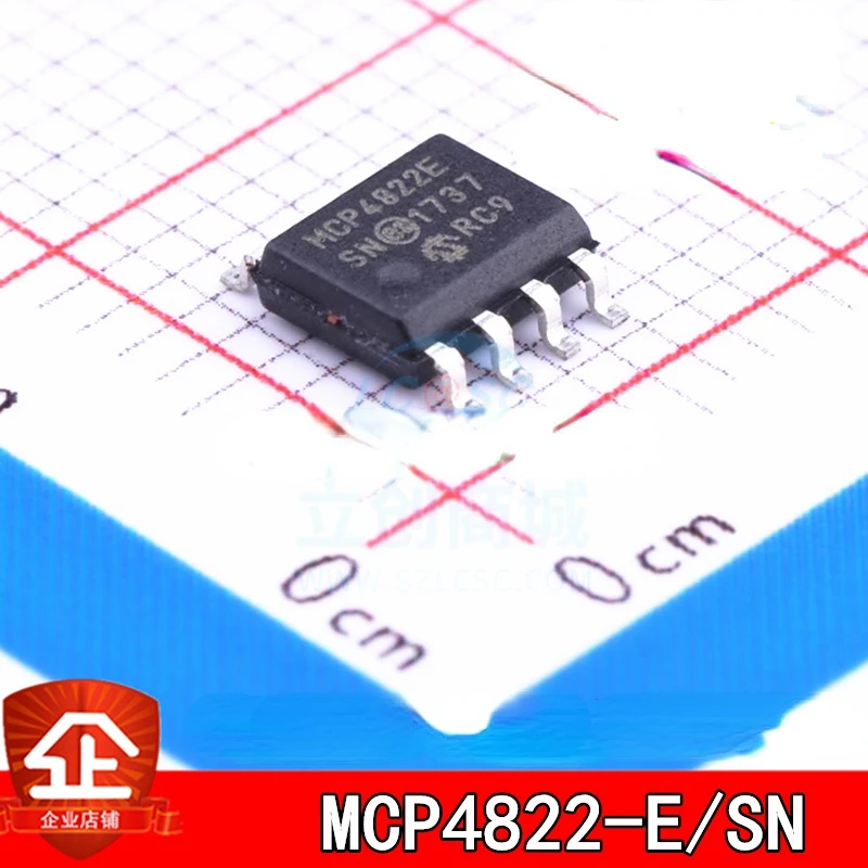 10pcs New and original MCP4822E MCP4822-E/SN SOIC-8 AD converter IC chips MCP4822-E/SN SOP8 Screen printing:MCP4822E