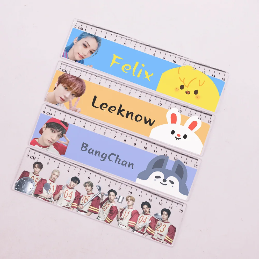 

KPOP бродячие дети стиль охватывающие Fang Can Han Zhicheng Lee знаем Felix Hyun-Jin простые линейки канцелярские принадлежности для студентов