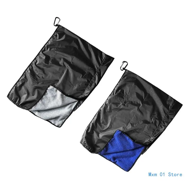 

Waterproof Golf Bag Rain Hood Cleaning Towel Portable Microfiber Golf Towel Rain Protections Cover Easy to Carry Drop shipping