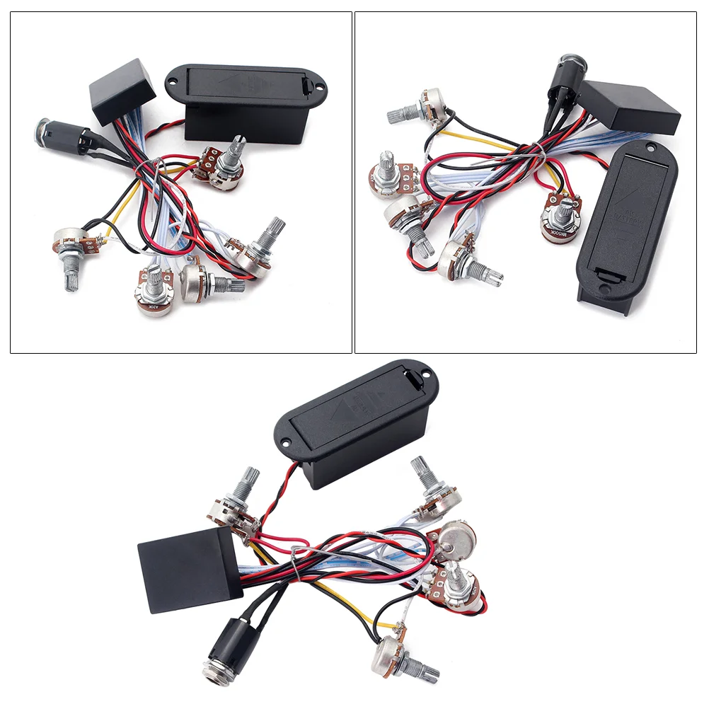 

1 Pc EQ Preamp Circuit Prime Professional 3 Band Wiring Harness Preamp Circuit Equalizer for Bass Musical Instrument Guitar