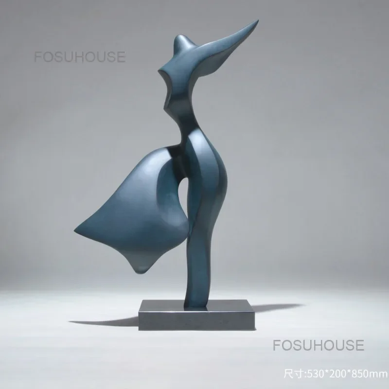 Скандинавская креативная абстрактная фигурка украшение для дома бронзовые