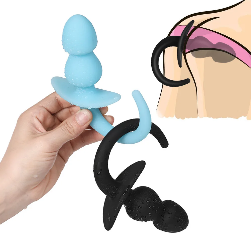 Женская Анальная пробка хвост собаки секс-игрушки ролевые игры БДСМ для женщин