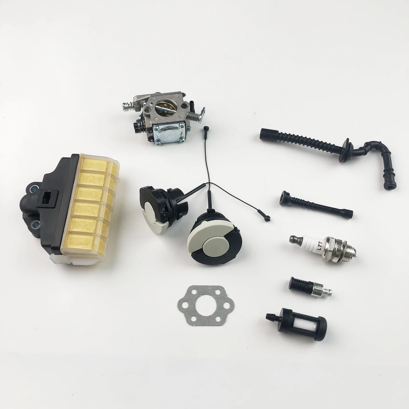 Фото Комплект карбюратора 1kit MS250 для бензопил Stihl 021 023 025 MS210 MS230 MS250 Harbot, замена WT286, воздушный фильтр, топливный шланг, прокладка, заглушка №4