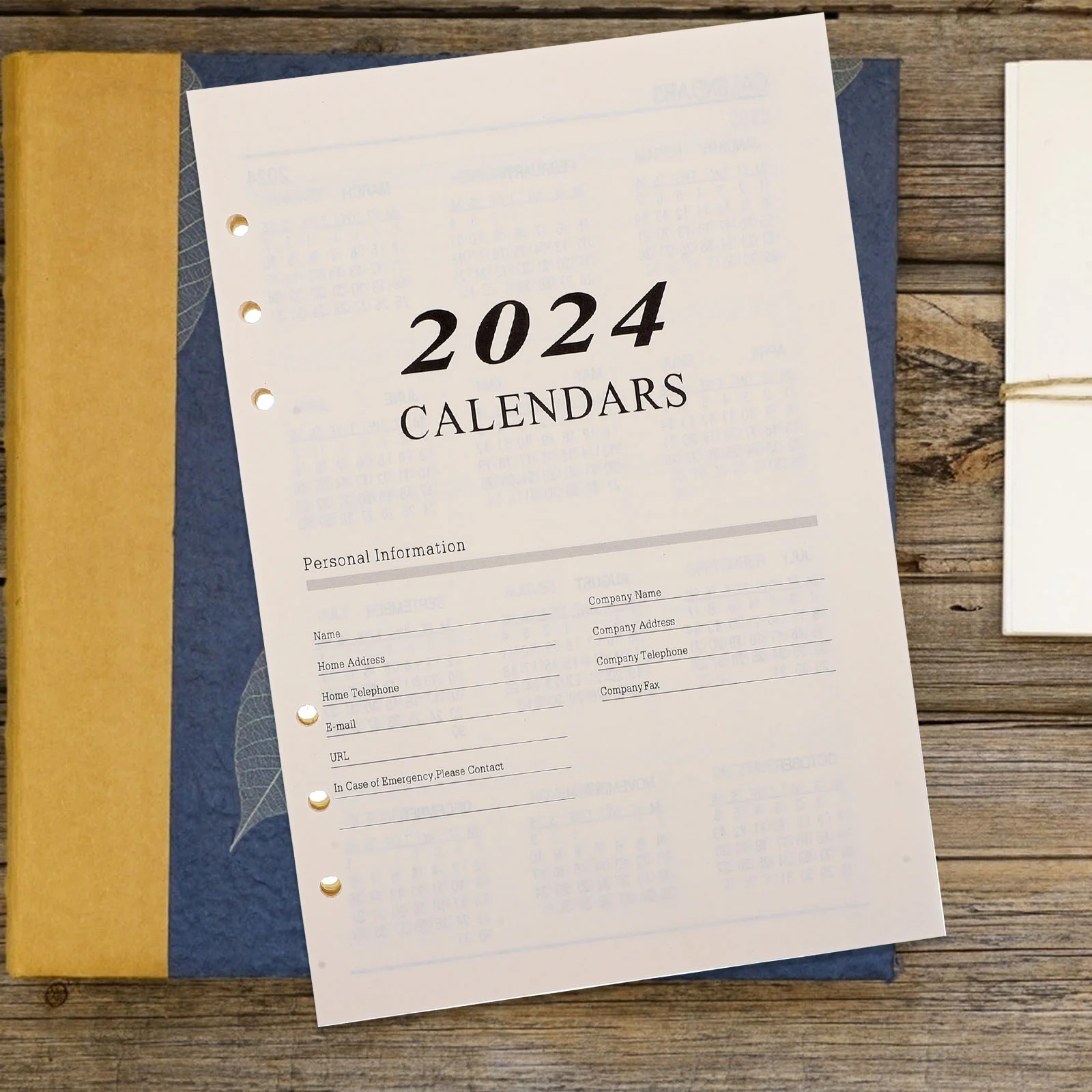 

176 Sheets The Notebook Agenda Page Lined Paper English Loose Leaf Study Calendar Convenient Daily Papers Household