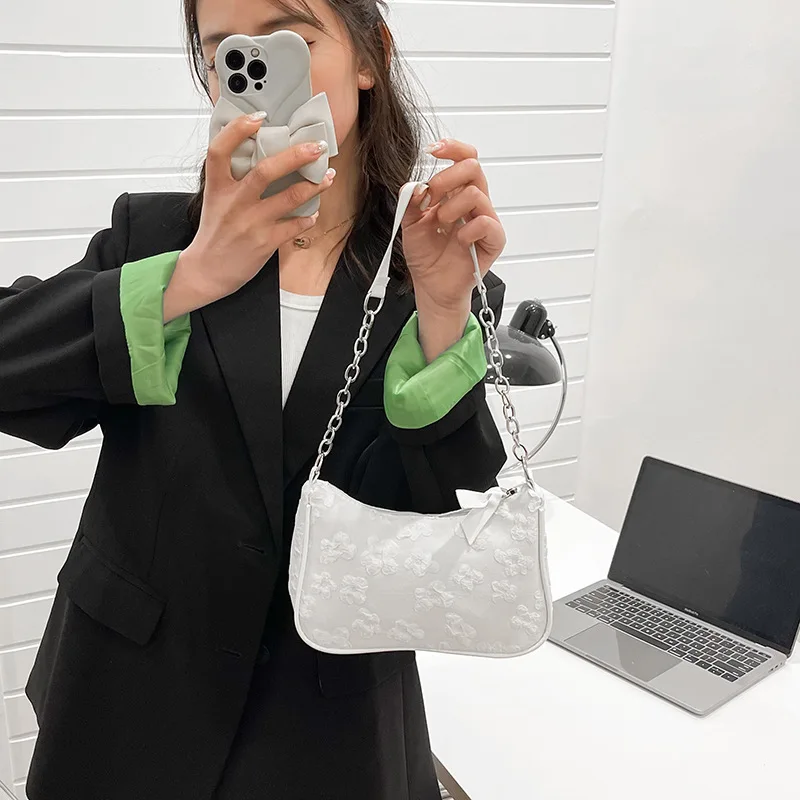 Модные сумки на плечо для женщин Сумка с цветочным узором и ручками клатч