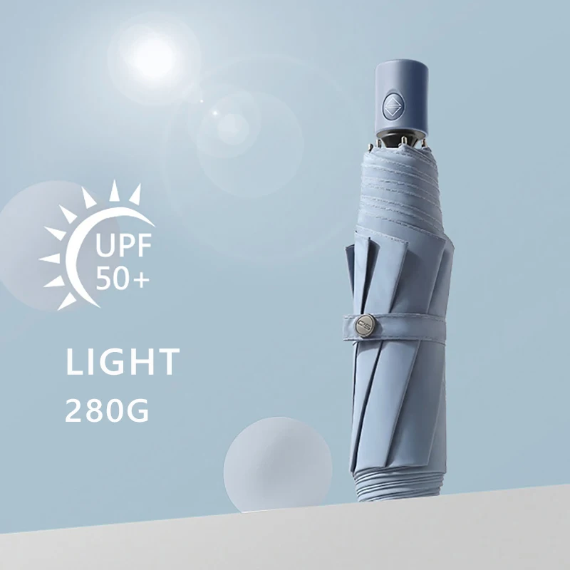 

Зонт от дождя и солнца солнцезащитный виниловый женский автоматический складной зонт с защитой от УФ лучей upf50 + Зонтик Пляжный Зонт