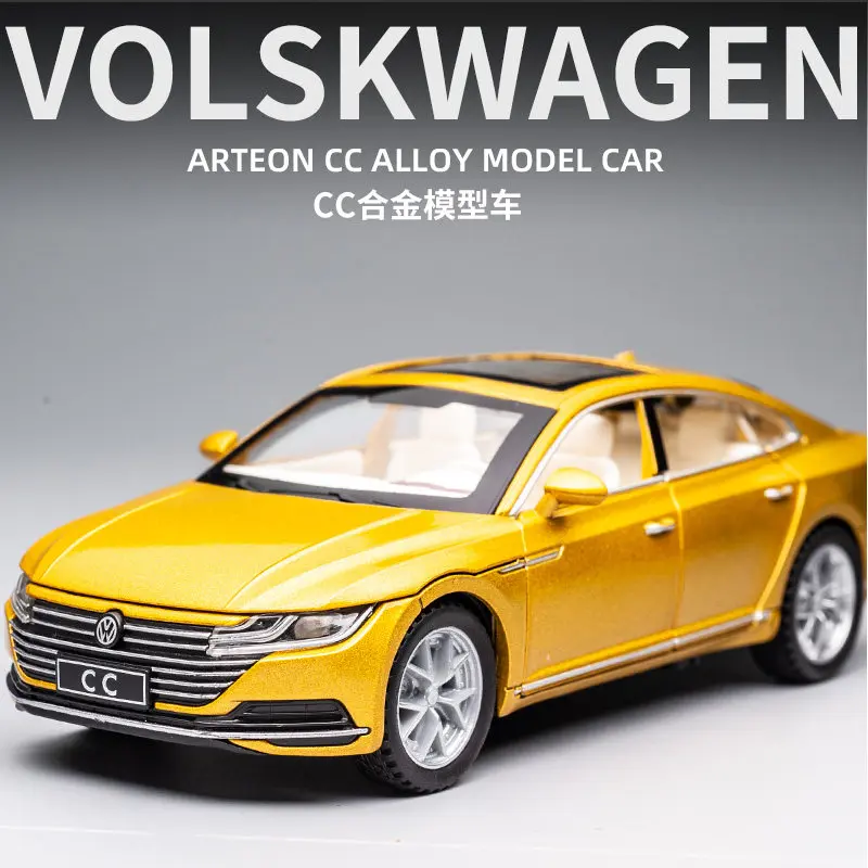 

Free Shipping High Simulation All New Diecast Model Car VolkswagCC 1:32 Metal Alloy Car Lights Boys Toys Vehicles Gifts For Kids