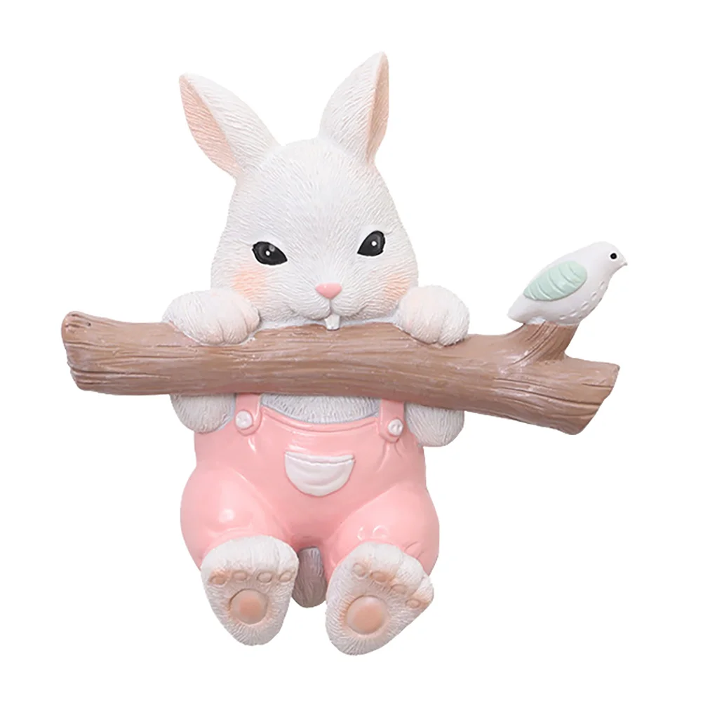 

1 Pc Lovely Towel Hook Durable Rabbit Shape Practical Ornament Clothes Hook