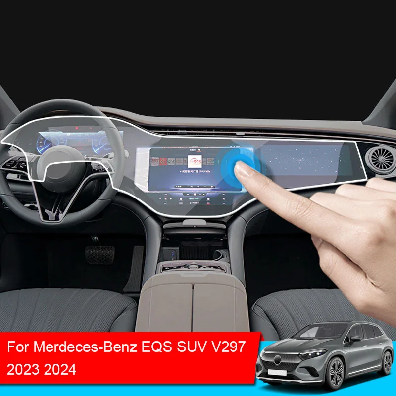 Автомобильная Защитная нано-пленка для экрана GPS-навигации Mercedes Benz EQS SUV V297 2023 2024
