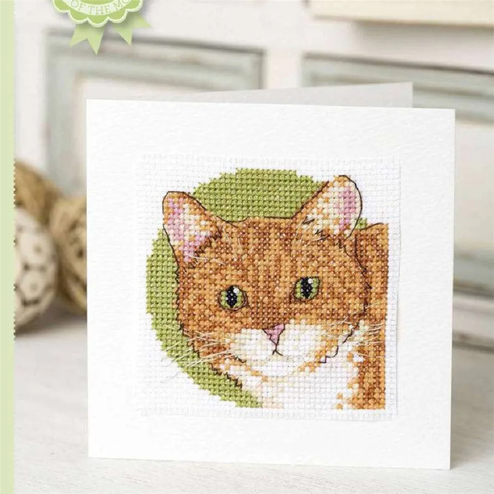 

CD442 Cross Stitch Kit Package Greeting Cards Needlework Counted Cross-Stitching Kits Christmas Mother's Father's Day Birthday