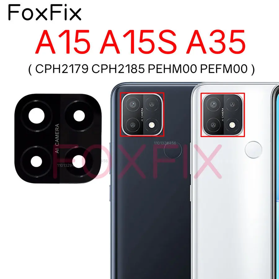 

Задний тыловой объектив камеры стекло для OPPO A15 A15S A35 запасные части с клейкой наклейкой CPH2179 CPH2185