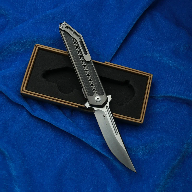 LEMIFSHE Новый TB титановый углеволоконный Марк S35vn шарикоподшипники карманный