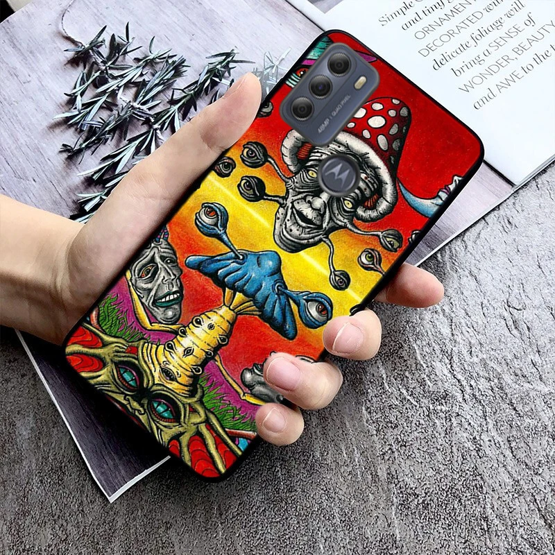 Чехол для телефона психоделический Trippy Motorola Moto One E7 power E7Plus E6S E20 E40 Power Edge 20 Fusion Lite Pro